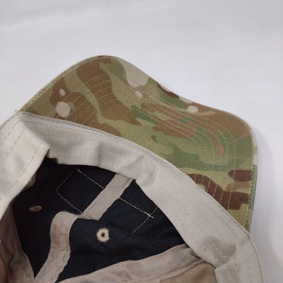 Unbranded Slideback Hat Camouflage OS Adjustable Vented Holes Blank Multicam - Picture 7 of 8